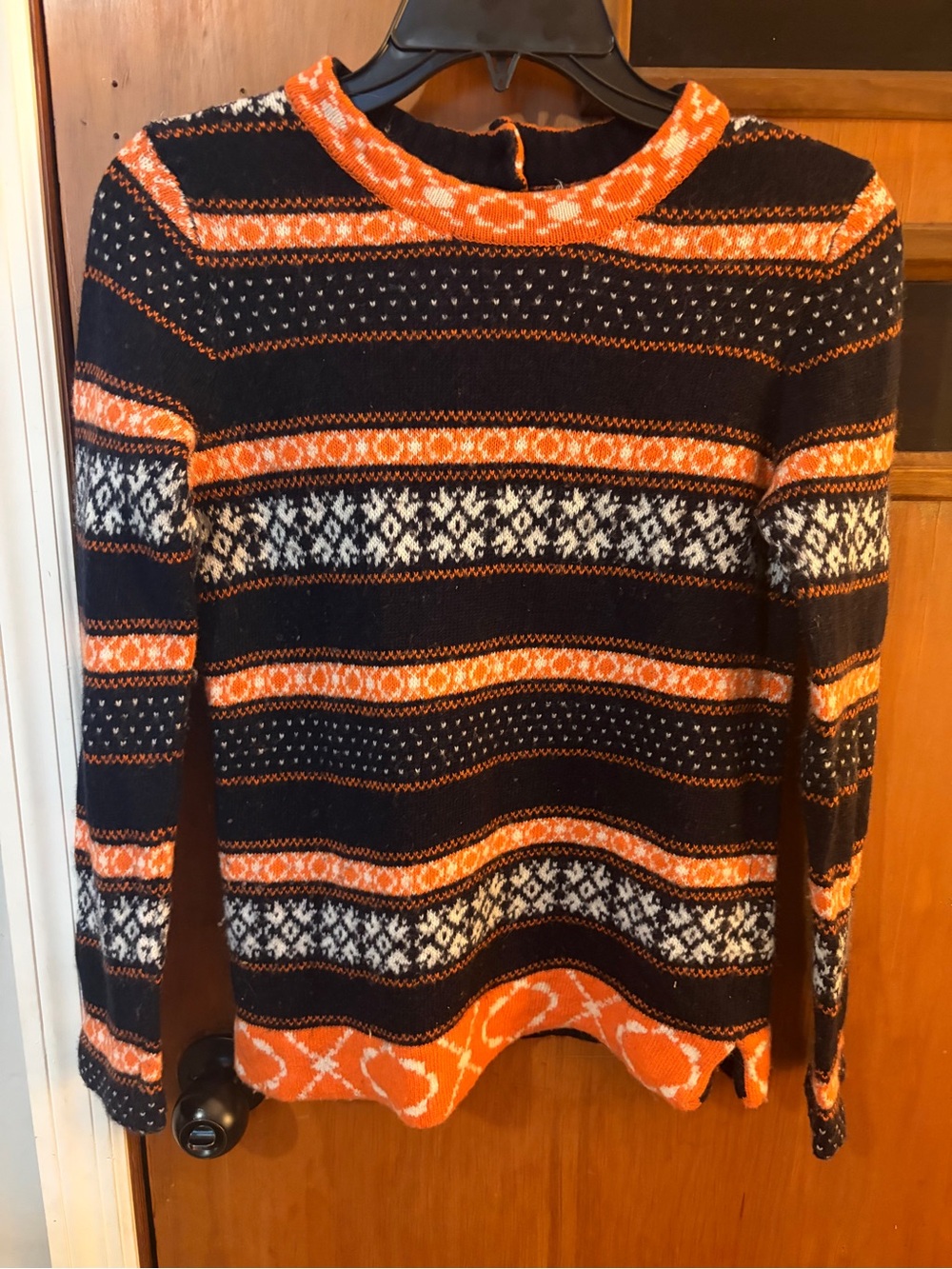 Rare VTG j crew Merino Wool Fair Isle Sweater Small Heritage Preppy 90s EUC